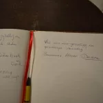 Even laten weten dat ook wij er geweest zijn.